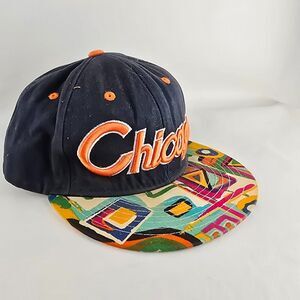 Chicago Hat Mens Snapback Adjustable Blue KBETHOS Destination Geometric Shapes